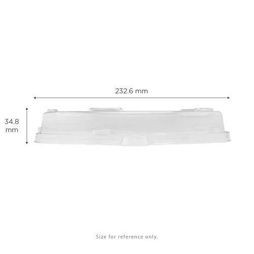 Vista 7 de Karat FP-KDL228-PET PET Tapa domo para placas de bagazo de 9" - (caja de 200)