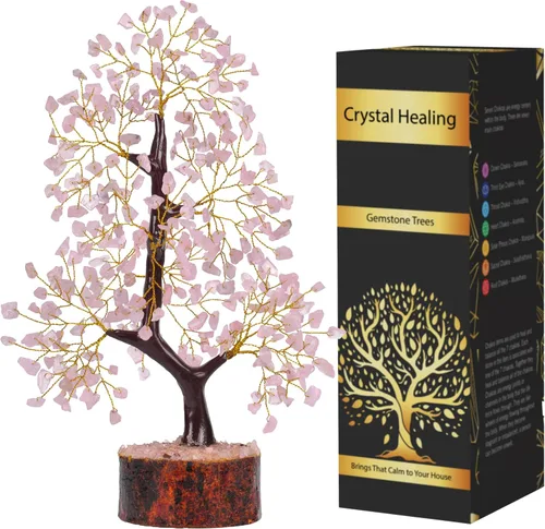 Vista 9 de Árbol de cristal de amatista YUVDIPR, piedras preciosas y cristales, decoración de escritorio de piedra de amatista, cristal sanador, árbol de gemas