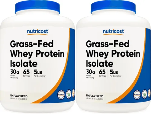 Vista 16 de Nutricost Proteína de suero de leche alimentada con pasto (chocolate) 2 libras, sin OMG, sin gluten, sabores naturales