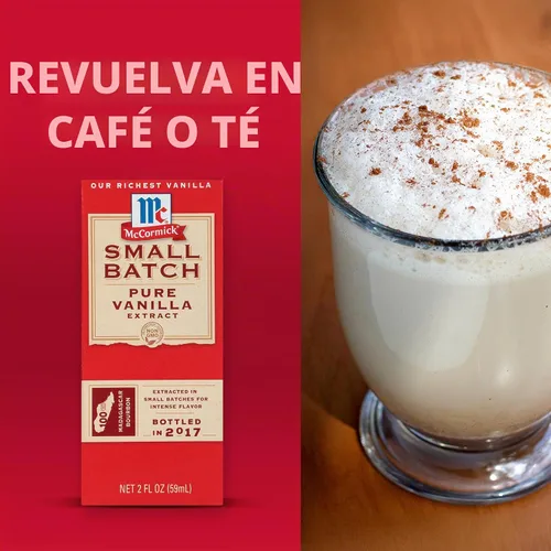 Vista 5 de McCormick - Extracto de vainilla, puro, lote pequeño, hecho con granos de vainilla Bourbon de Madagascar, 2 onzas líquidas