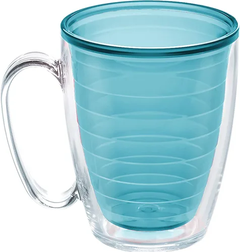 Vista 34 de Tervis Vaso aislado de mesa transparente y colorido fabricado en Estados Unidos con doble pared, taza de viaje que mantiene las bebidas frías