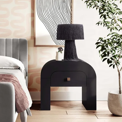 Vista 8 de TOV Furniture Joroba - Mesita de noche (negro)