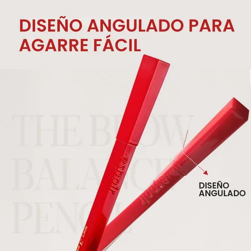 Vista 7 de Espoir El Lápiz de Cejas Balance #6 Gris Claro Lápiz de Cejas Rápido y Fácil de Dibujar sin Apelmacarse con Forma Triangular Estrecha Una #6