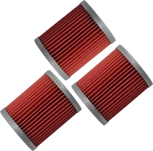 Vista 4 de Caltric Paquete de 3 filtros de aceite compatibles con Suzuki Ltf4Wdx Lt-F4Wdx King Quad 300 1991-1996 1997 1998