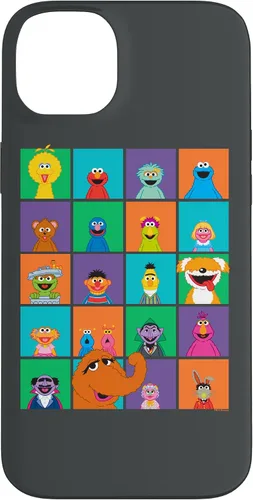Vista 22 de Funda para iPhone 16 Sesame Street Character Squares
