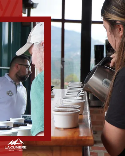 Vista 4 de La Cumbre Specialty Café en grano entero tostado medio, granos arábica, bajo en ácido, grano entero gourmet, vegano, kosher y apto para Keto