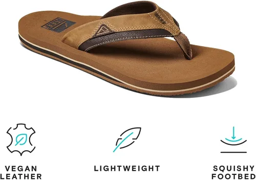 Vista 2 de Reef Chancletas Cushion Dawn para hombre, Bronce, 8