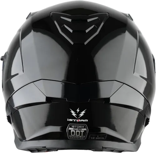 Vista 6 de 1Storm Casco integral de motocicleta para adultos, hombres y mujeres, casco de carreras de bicicleta de calle, aprobado por DOT, con un escudo extra