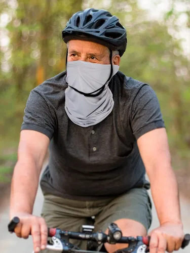 Vista 5 de 3 piezas de protección solar para hombre, bandana para el cuello, transpirable, ajustable, protector solar para exteriores, para pesca, ciclismo