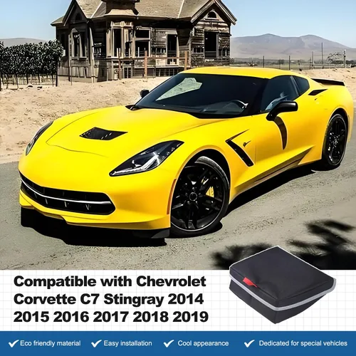 Vista 8 de Sekhyna Caja de almacenamiento de control central para automóvil compatible con Chevrolet Corvette C7 2014-2019, caja organizadora de asiento