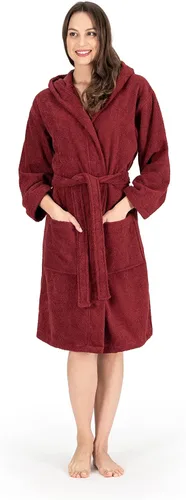 Vista 2 de NINE WEST Woman's Hooded Terry Cloth Luxury Bathrobe, 100% Turkish Cotton
