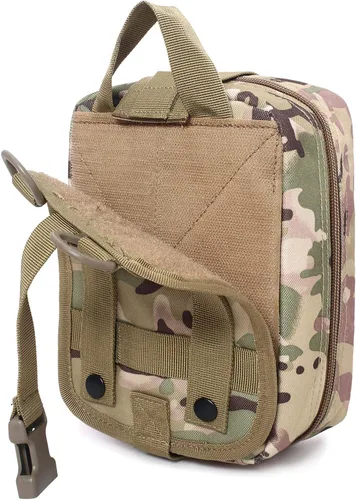 Vista 5 de Bolsa Molle, Bolsa táctica de nailon 600D resistente, Bolsa de primeros auxilios EMT extraíble (solo bolsa)