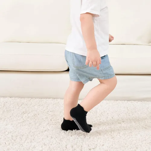 Vista 5 de Zaples - Calcetines altos hasta el tobillo para bebé con base antideslizante, unisex