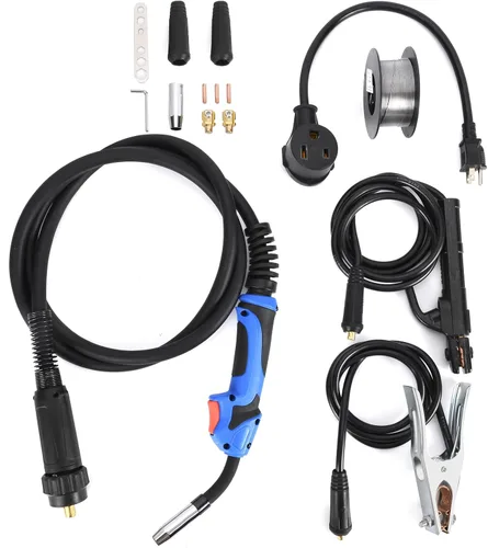 Vista 6 de Máquina de soldar de procesos múltiples, de 200 A y 110V/220V, para MIG con gas, MIG con núcleo fundente sin gas, de barra, Lift TIG, soldadura por