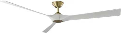 Vista 10 de Torque Smart - Ventilador de techo de 3 aspas para interiores y exteriores, 58 pulgadas, níquel cepillado/ébano con control remoto, funciona