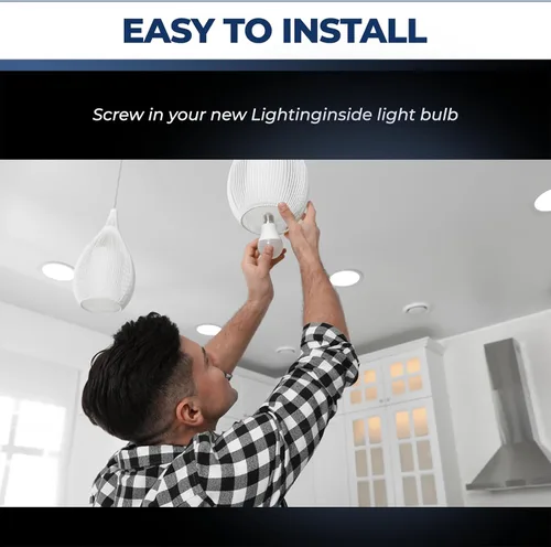 Vista 7 de Lightinginside Bombillas inteligentes equivalentes a 60 W, bombilla inteligente WiFi de 800 lúmenes, 9 W, compatible con Alexa/Google Assistant