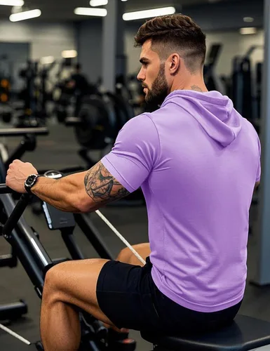 Vista 80 de MAGCOMSEN Sudadera con capucha de algodón de manga corta para hombre, sudadera ligera con capucha