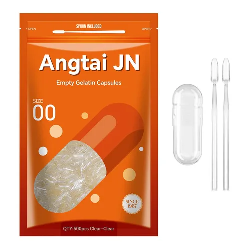 Vista 9 de Angtai JN Cápsulas de gelatina tamaño 00 cápsulas de gel vacías puras bovinas transparentes (100 unidades) sin gluten, sin OMG, kit de llenado
