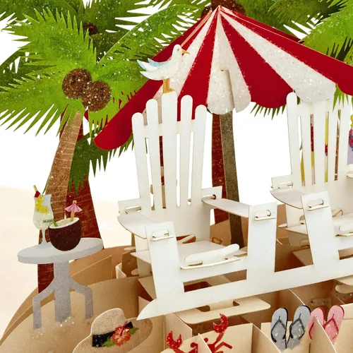 Vista 6 de Hallmark Signature Paper Wonder - Tarjeta de aniversario desplegable (playa)