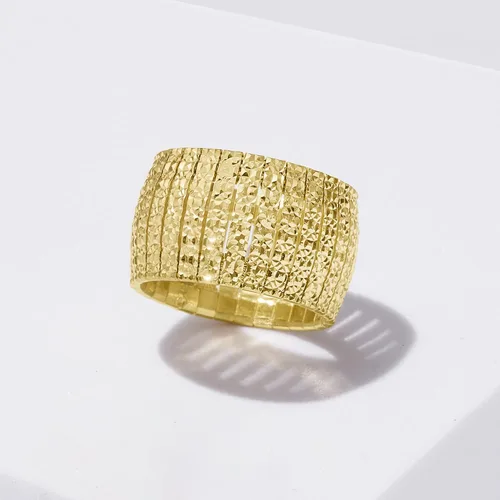 Vista 4 de Ross-Simons Italian 18kt Yellow Gold Over Sterling Silver Cleopatra Ring
