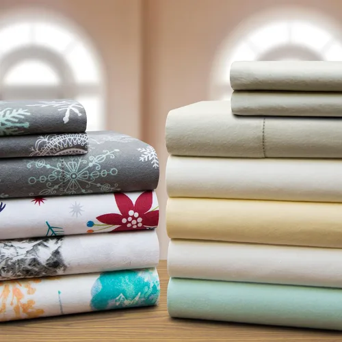 Vista 3 de Celeste Home Juego de sábanas tamaño individual XL de 190 GSM, cálido y acogedor, franela 100% algodón preencogida, extra suave, bolsillos