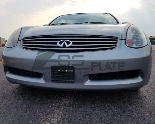 Vista 2 de Extreme Online Store Para modelos Infiniti G35 2Dr Coupé 2003-2005 Placa EOS versión 2 Gancho de remolque para parachoques delantero, soporte