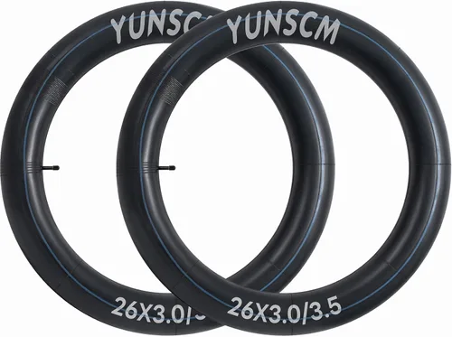 Vista 2 de 2-PCS 26 x 3.0 Heavy Duty E-Bike Tubes 26X3.0/3.5 AV32mm Schrader Valve 76/89-559 Inner Tubes Compatible with 26 X 3 26 X 3.5 Bike Bicycle Tire Tubes