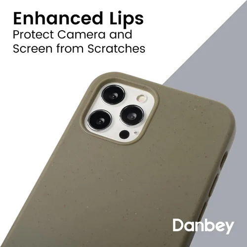 Vista 5 de Funda para iPhone 12 Pro Max, resistente protección contra caídas a prueba de golpes, a prueba de polvo, 6.7 pulgadas 2020, verde bosque militar