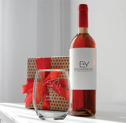 Vista 4 de I Want to be Where the People Aren't – Regalo de copa de vino sin tallo de 15 onzas – Ideal para los fanáticos de la Sirenita – Inspirado en Ariel