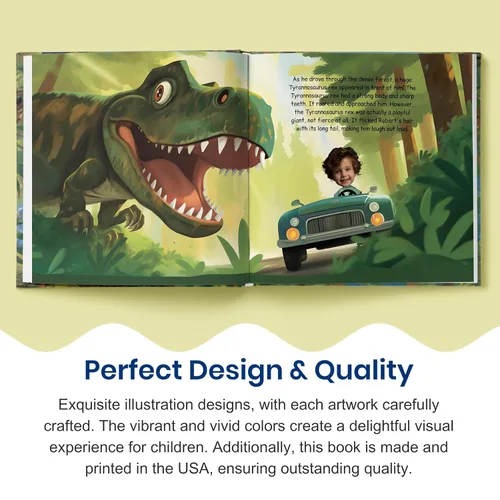 Vista 5 de Libro de cuentos personalizado para niños, aventura de dinosaurios, nombre y foto personalizados, regalos para bebés, historia atractiva para niños