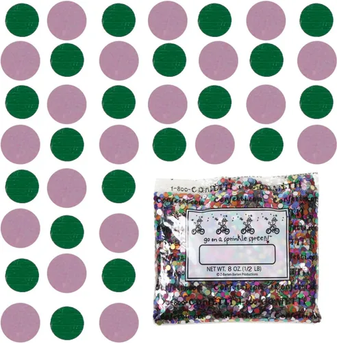 Vista 113 de Confetti Circle 1/4" Negro, Azul Marino Combo - 2 bolsas de media onza (1 oz) (8550/9971)