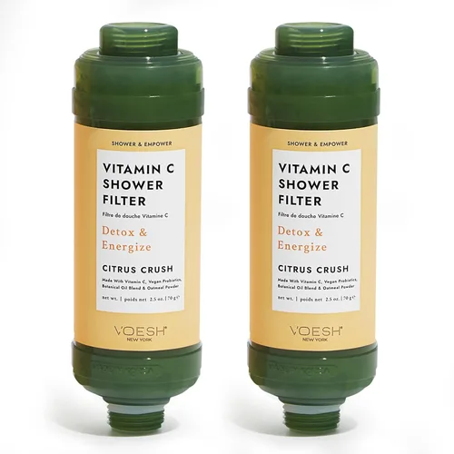 Vista 12 de VOESH Filtro de ducha con vitamina C, Blossom Bliss, aromaterapia de ducha, purificador de agua, suavizante de agua, probióticos veganos, cabezal