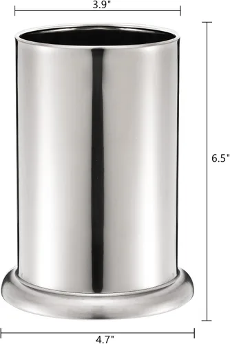 Vista 2 de ZEAYEA Paquete de 6 soportes para pajitas de acero inoxidable, dispensador de paja para encimera, contenedor organizador de pajitas para tiendas