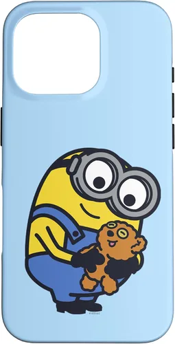 Vista 19 de iPhone 13 Despicable Me Minions Bob Holding Teddy Bear Case