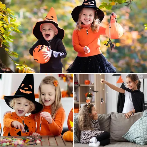 Vista 5 de MIKIMIQI 24 dijes de cuchillos falsos, colgante de Halloween, mini cuchillos de resina para mujeres, manualidades, manualidades, dijes de Halloween