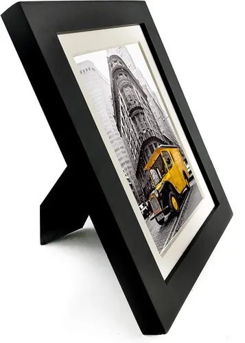 Vista 4 de Art Emotion - Portarretratos de madera maciza con vidrio reforzado de 2 mm, ganchos para colocar en horizontal o vertical
