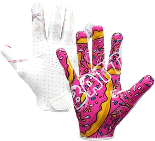 Vista 45 de Battle Guantes deportivos con receptor de velocidad Doom Blanco