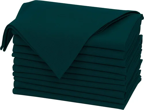 Vista 47 de Ruvanti Juego de 6 Servilletas de Lino, Servilletas de Tela de 18x18 pulgadas, Servilletas de Tela de Mezcla de Algodón y Lino Lavables, Suaves Negro