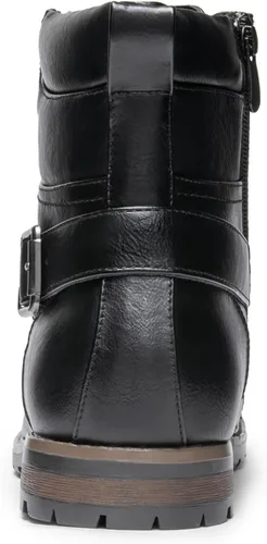 Vista 6 de Bruno Marc - Botas de combate para motocicleta con cremallera para hombre