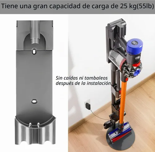 Vista 8 de Pieza de estación de acoplamiento de repuesto - Compatible con Dyson V7 V8 Series Handheld - Accesorios de filtro de estación de acoplamiento