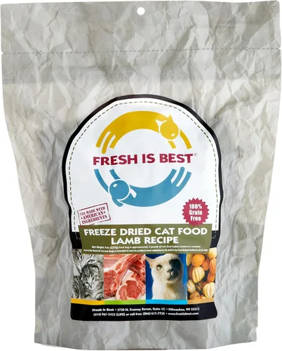 Vista 10 de Fresh Is Best Alimento liofilizado de carne de res para gatos, alimento crudo para gatos y felinos adultos, carne de res liofilizada con alto