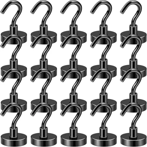 Vista 20 de DIYMAG - Ganchos magnéticos, 30 libras+ Imán fuerte 2026, ganchos esenciales para crucero, cabina, barco, resistentes, imanes fuertes