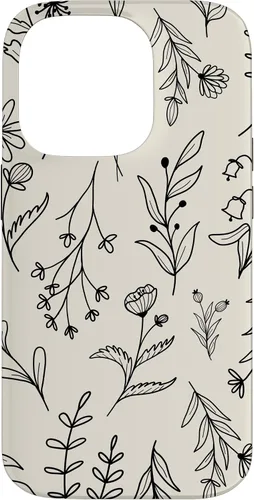 Vista 17 de Sand Beige Wildflower Floral Pattern Case for iPhone 16