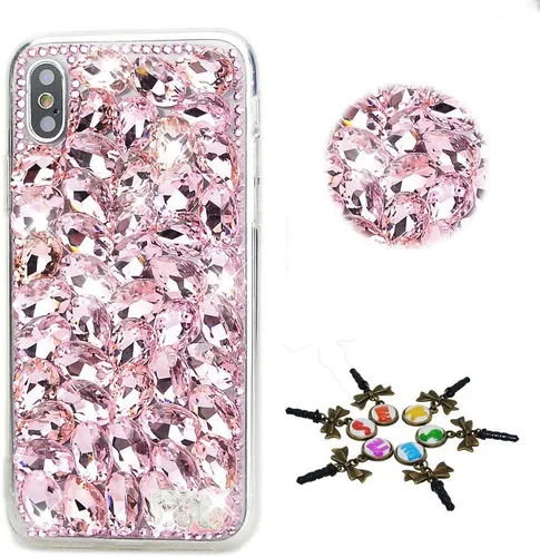 Vista 8 de Sparkle Case compatible con Samsung Galaxy Z Flip 2 5G - Elegante - Funda 3D hecha a mano con diamantes de imitación de diamantes de imitación