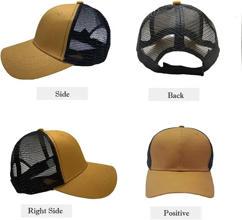Vista 52 de Gorra de béisbol 100% algodón clásico deportivo casual gorra de golf Sunhat tamaño ajustable