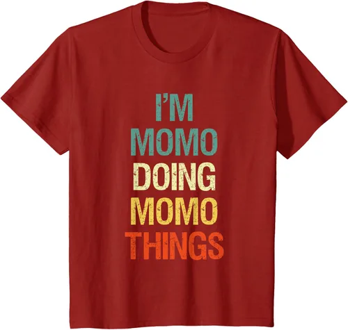 Vista 70 de I'M Momo Doing Momo Things - Camiseta de regalo con nombre personalizado, Negro, S