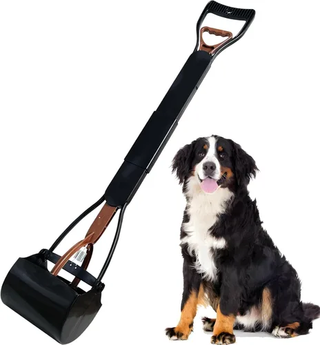Vista 12 de ienjoyed Recogedor de excrementos de 32 pulgadas de alto, recogedor de excrementos grande para perros, resistente, mango largo y resorte duradero