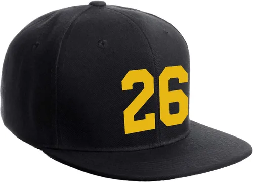 Vista 10 de Número de equipo modificado para requisitos particulares del jugador del color del sombrero del Snapback de la visera plana clásica de la visera