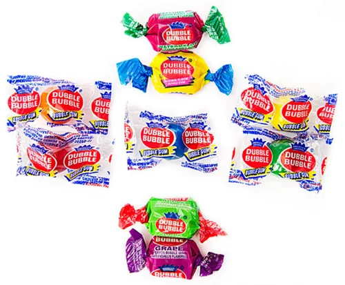 Vista 3 de Dubble Bubble Bubble Gum Fun Favorites Mix, piezas envueltas individualmente, bolsa de 27 onzas