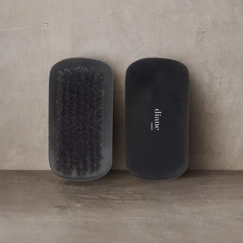 Vista 3 de Diane Cepillo curvo de cerdas de jabalí 100% para hombres y mujeres, desenredante, suavizante, estilos de ondas para cabello fino a medio, restaura